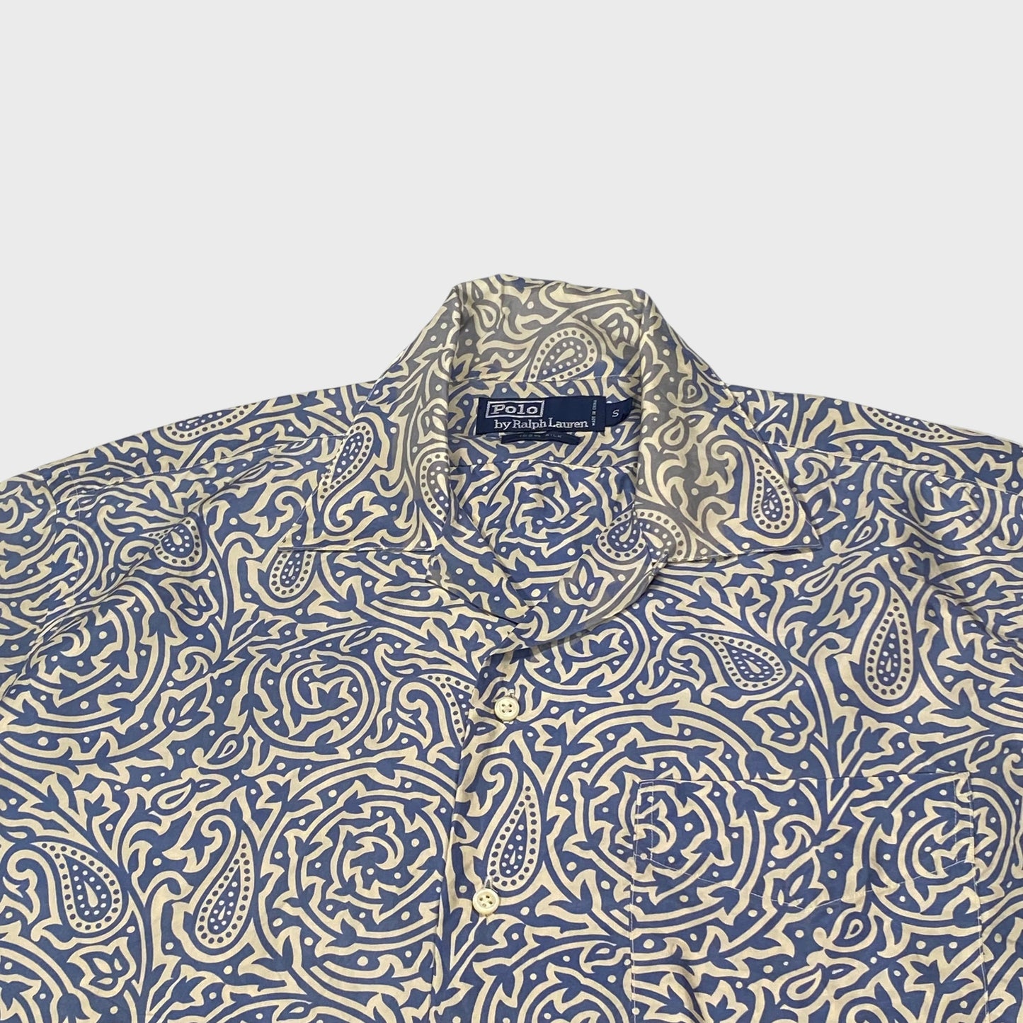 Polo by Ralph Lauren 90s Patterned Silk Shirt Size S