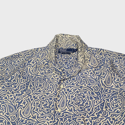 Polo by Ralph Lauren 90s Patterned Silk Shirt Size S