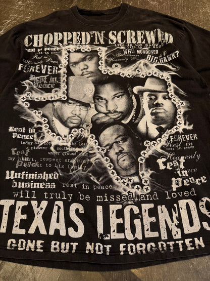 Vintage DJ Screw Black Cotton Tee Size XXL