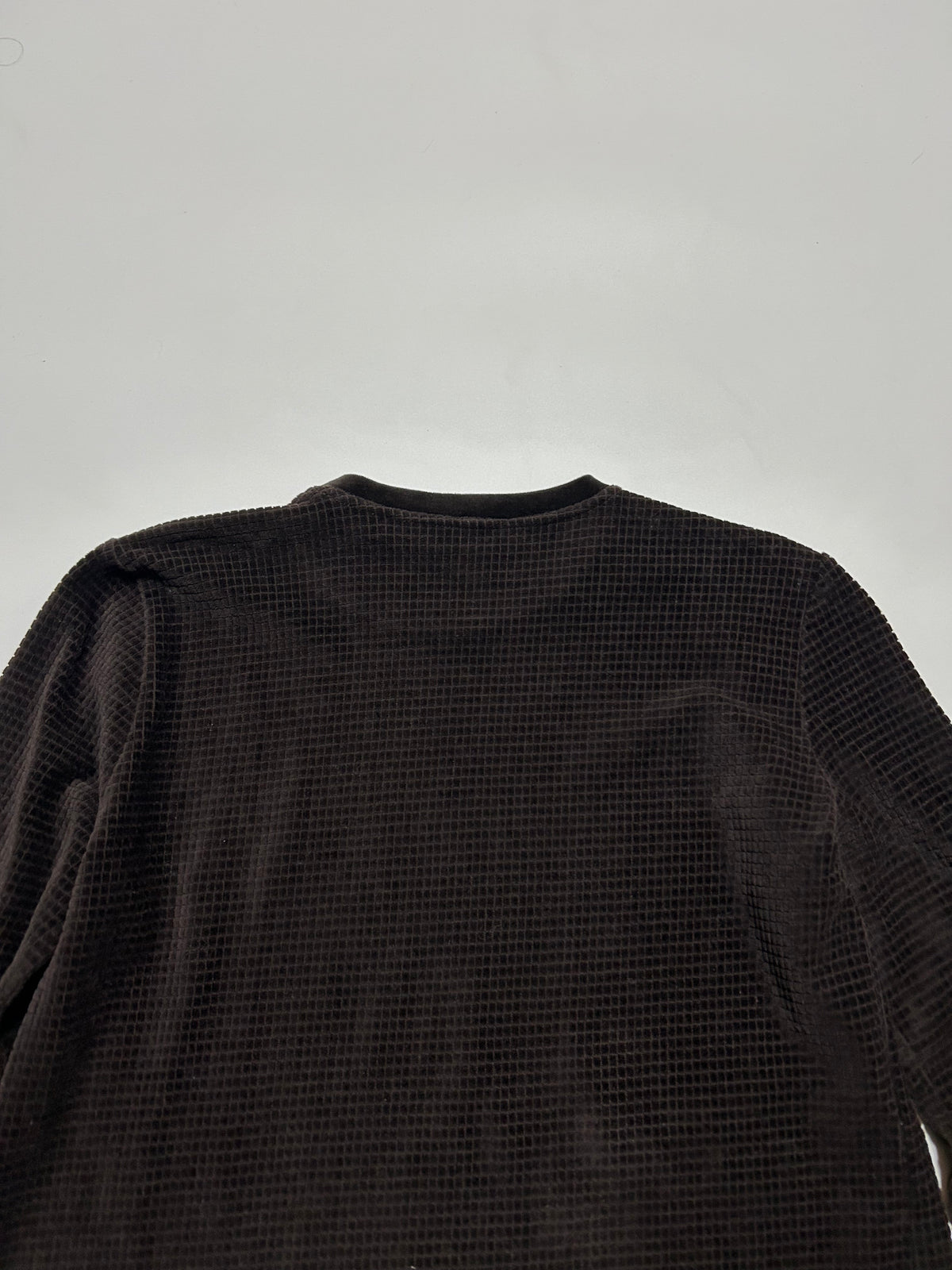ARMANI JEANS 1990s Thermal Long Sleeve Top Dark Brown Size 42