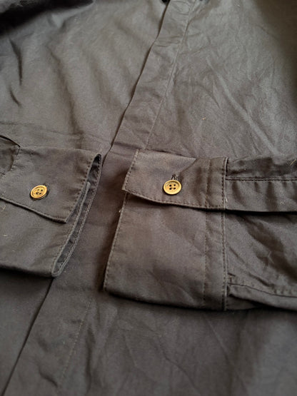 JOHN LAWRENCE SULLIVAN Cotton Fly Front Shirt Sleek Size S
