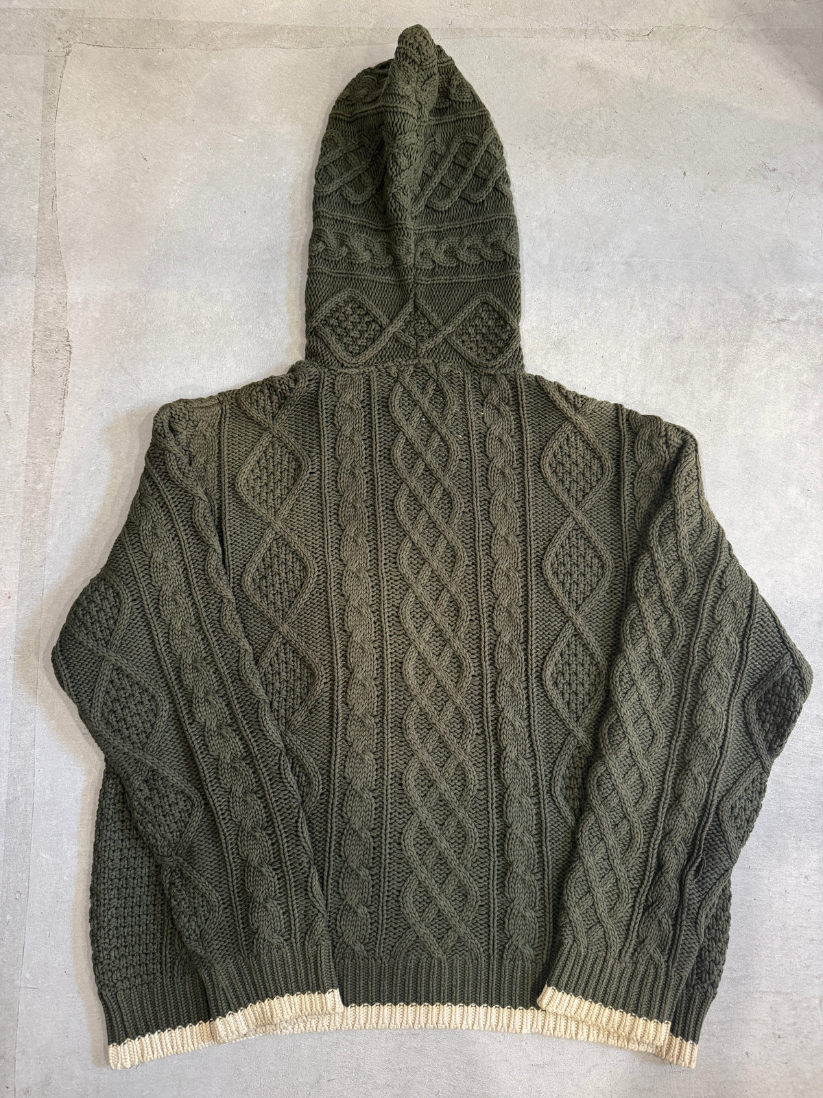 GOODENOUGH Fisherman Hoodie Khaki Size M