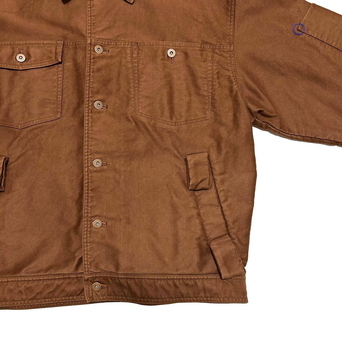 BERNHARD WILLHELM AW18 Cotton Workwear Jacket Brown Size M