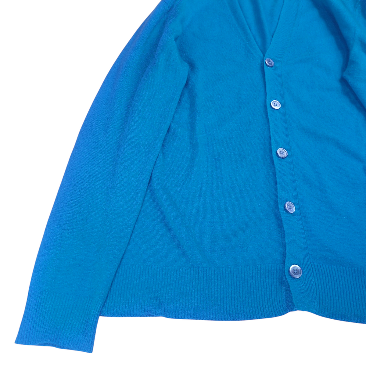 Comme des Garcons Cashmere Wool Cardigan Blue Size L