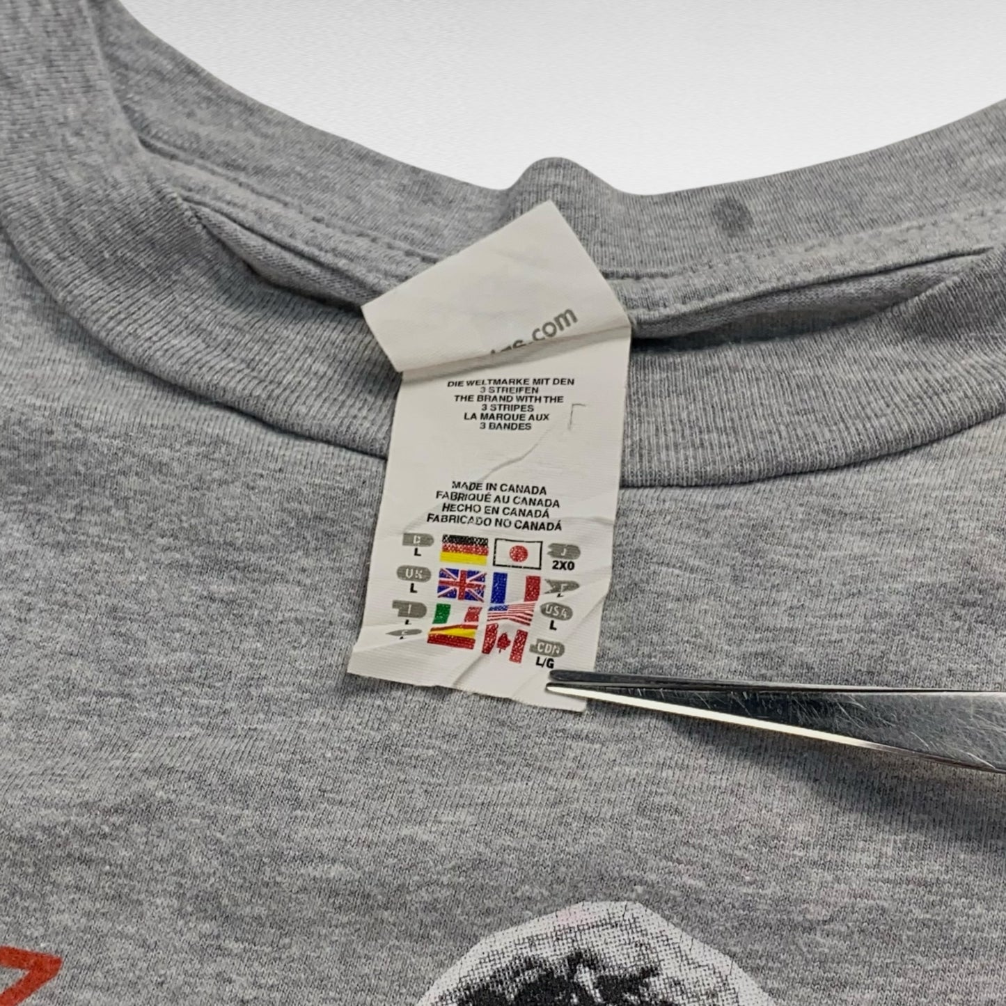 Adidas Short Sleeve T-Shirt Gray Size L