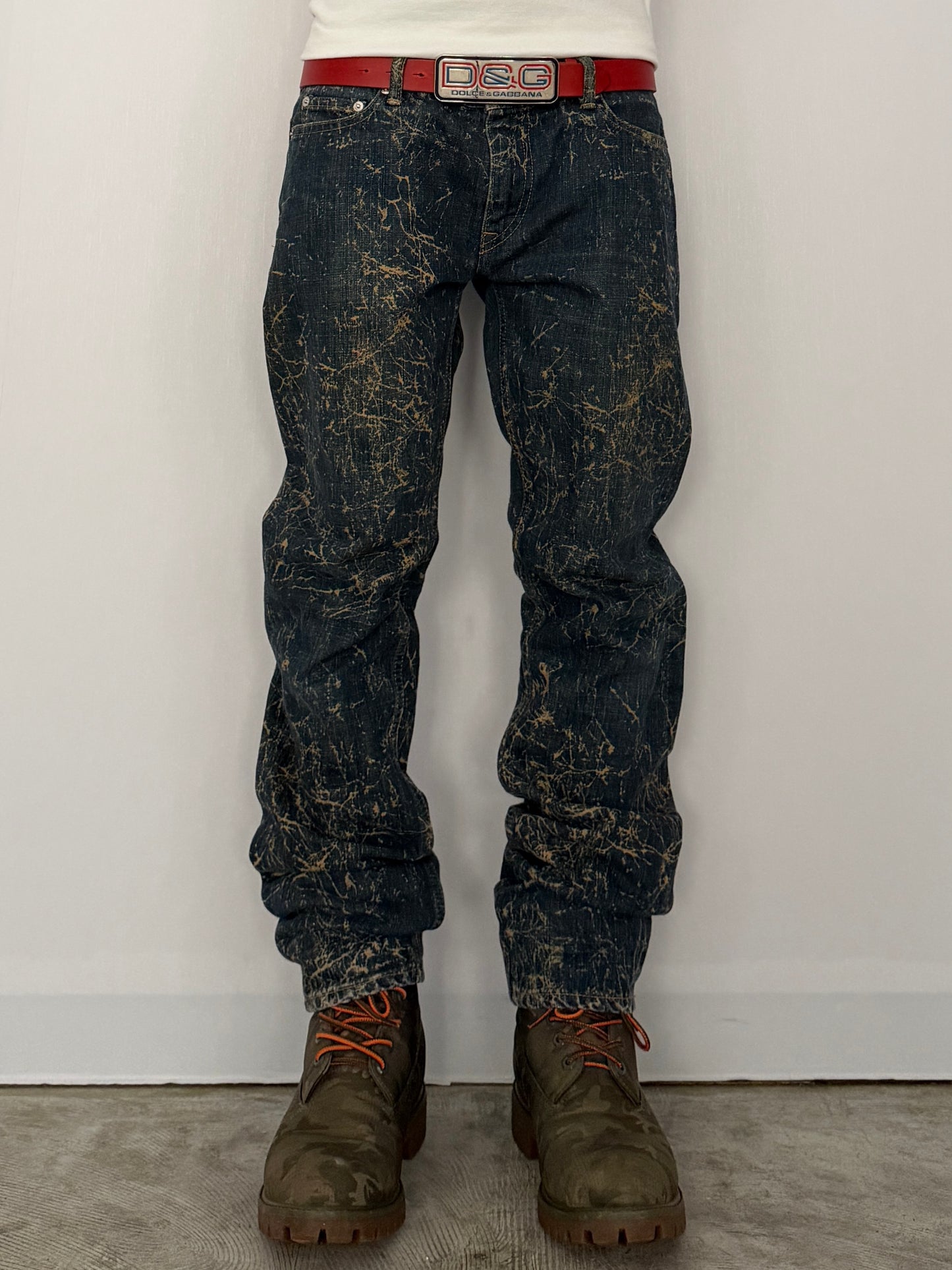 Swagger Damaged Blue Denim Pants Size 30