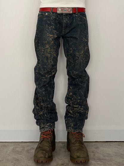 Swagger Damaged Blue Denim Pants Size 30