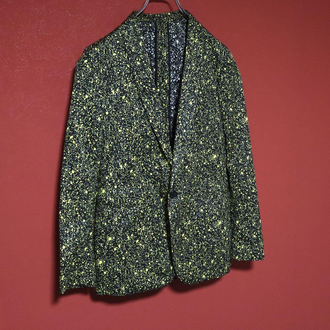 JOHN LAWRENCE SULLIVAN Yellow Pop Dot Pattern Jacket Size XS