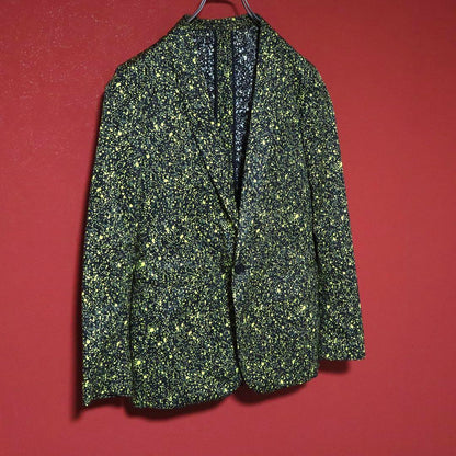 JOHN LAWRENCE SULLIVAN Yellow Pop Dot Pattern Jacket Size XS