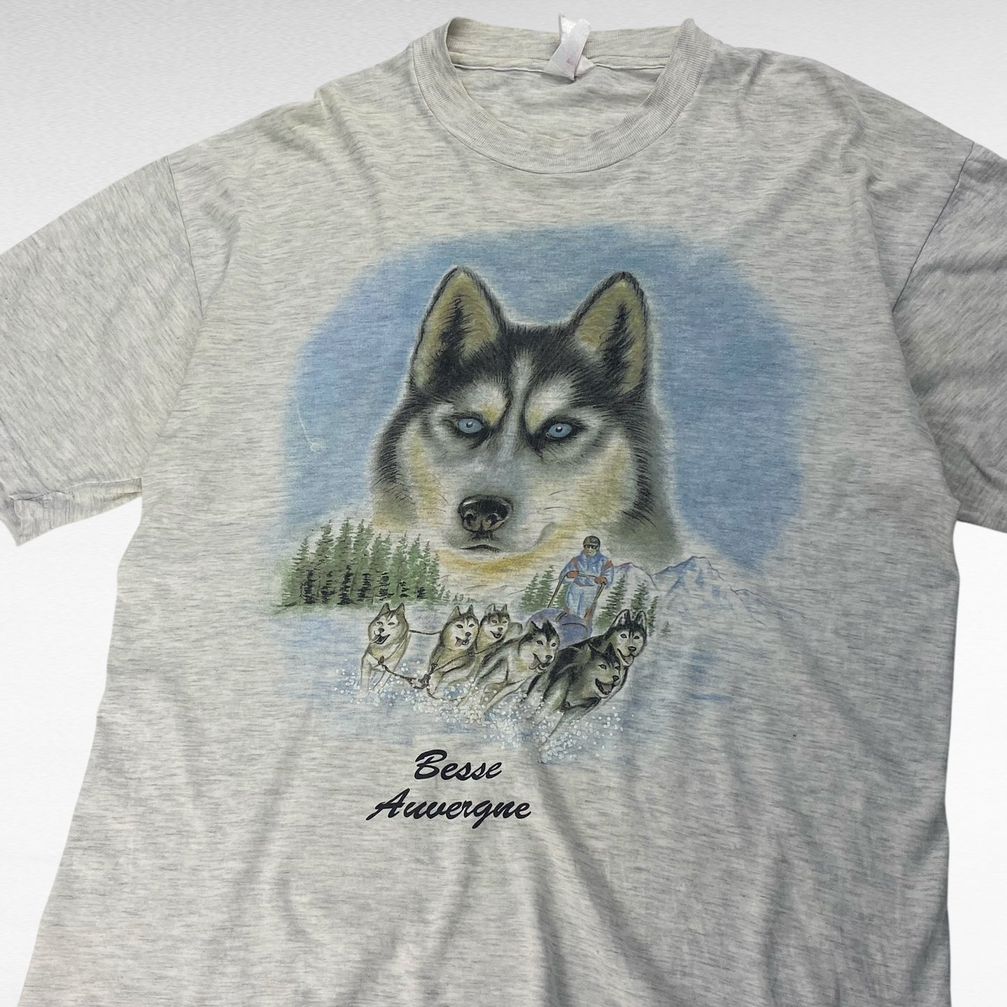 Hanes 90s T-Shirt Gray Size L