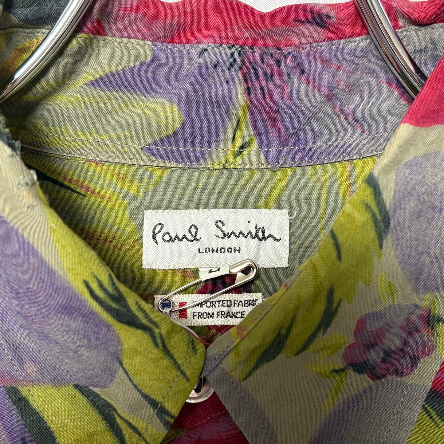 Paul Smith 80s Floral Graphic Long Sleeve Shirt Multi Size L