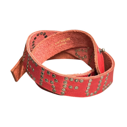 JUNYA WATANABE COMME des GARCONS 02AW Studded Belt Red