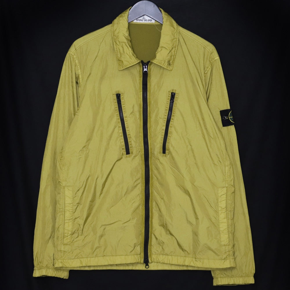 STONE ISLAND Garment Dyed Crinkle Reps Jacket Green Size M