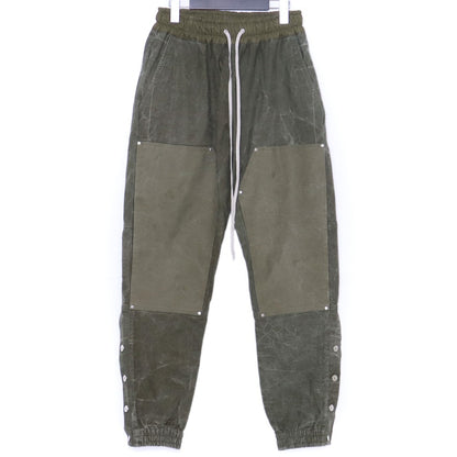 INDEPICT Military Tent Fabric Double Knee Pants Green Size M