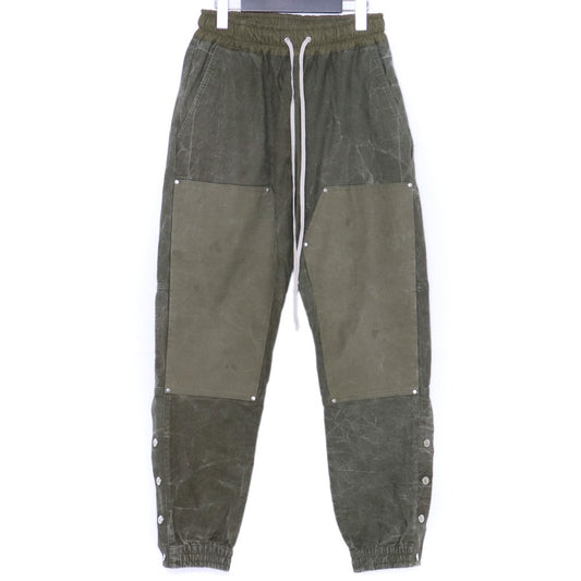 INDEPICT Military Tent Fabric Double Knee Pants Green Size M