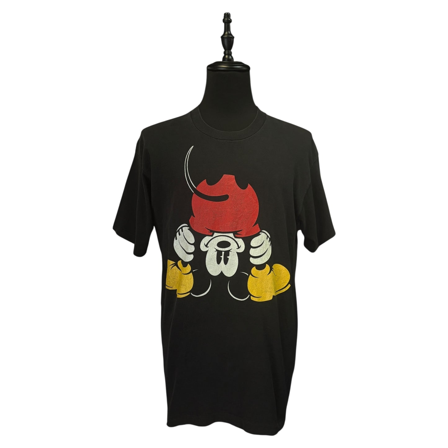 DISNEY 90s USA Made Shy Mickey Vintage T-Shirt Size L