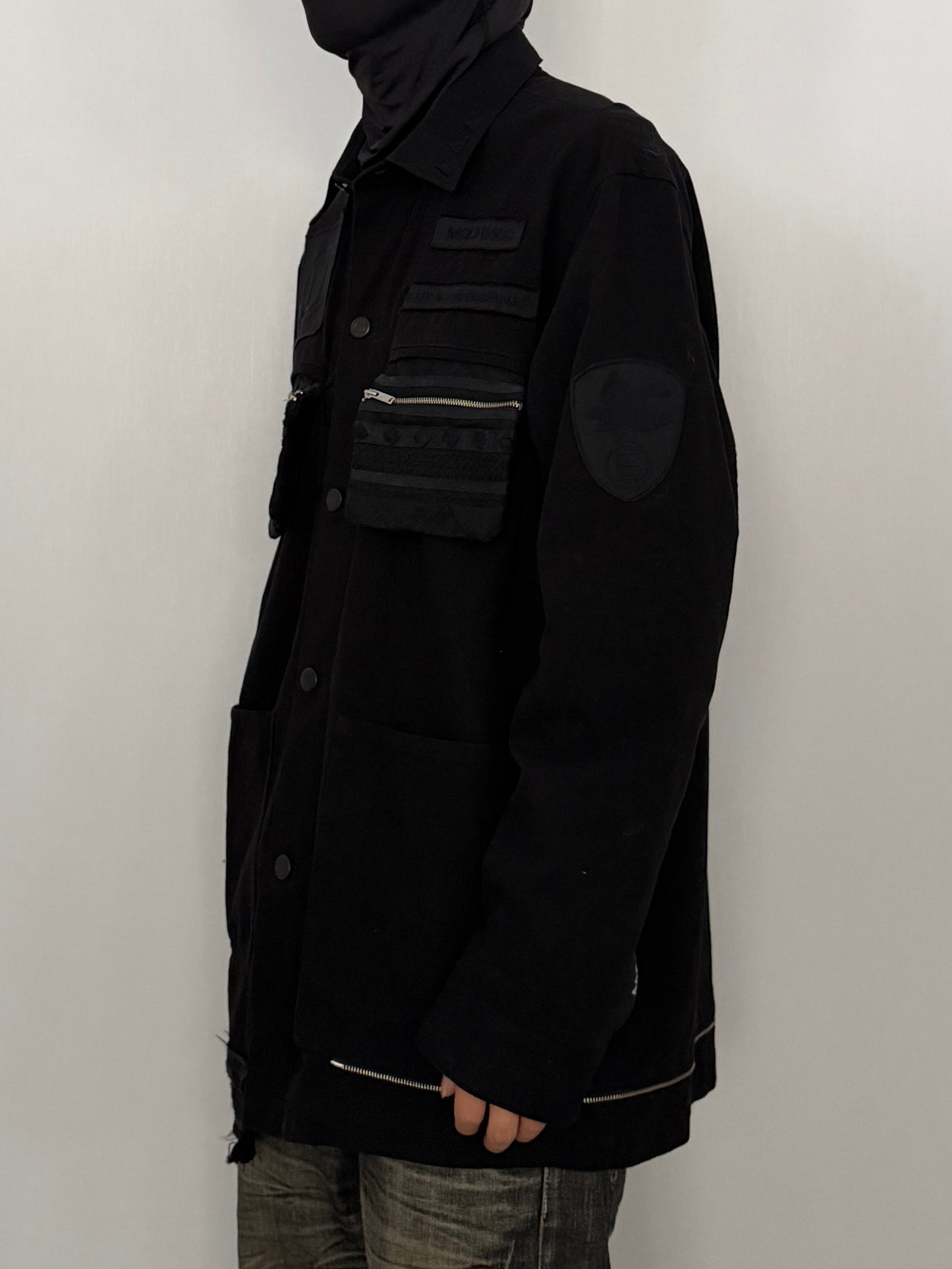 Undercover Black Gimmick Cotton Shirt Size 3