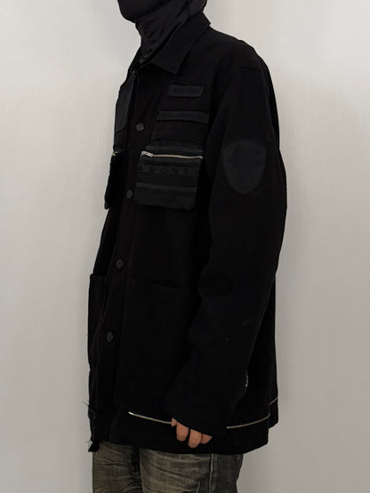 Undercover Black Gimmick Cotton Shirt Size 3