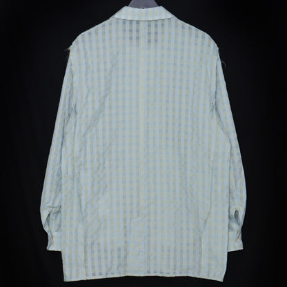 TOZAOU 25SS Cook Lining Check Shirt Blue Size L