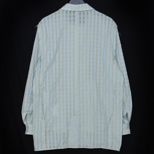 TOZAOU 25SS Cook Lining Check Shirt Blue Size L