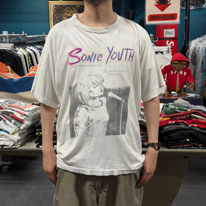 SONIC YOUTH Vintage "Goo" Pettibon Graphic T-Shirt Size XL