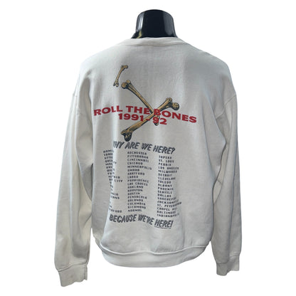 RUSH 91 ROLL THE BONES -92 Sweatshirt Size XL