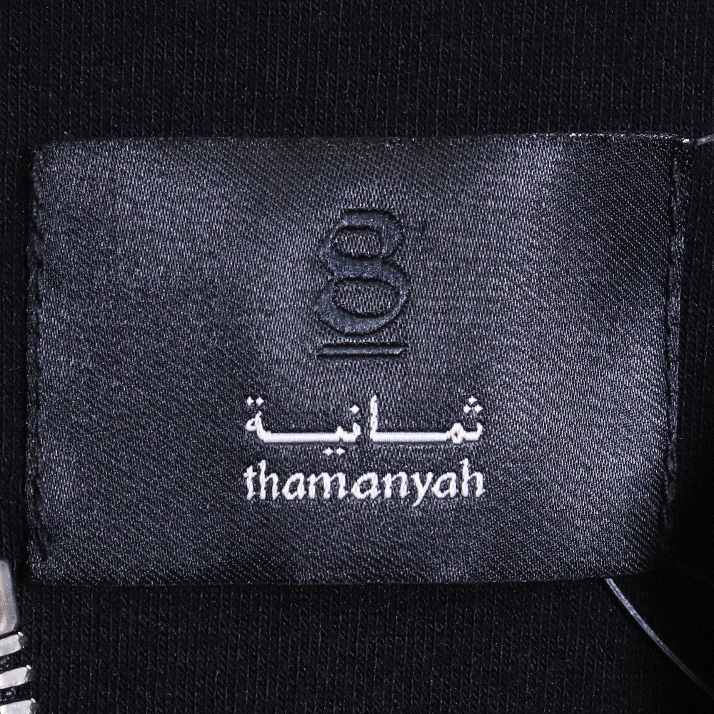 THAMANYAH Longline Sweat Blouson Jacket Black Size 44