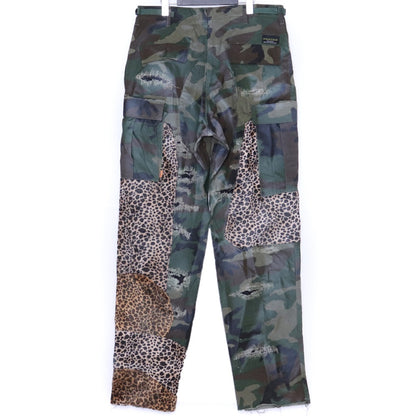 INNOCENCE NY Camo Leopard Cargo Pants Khaki Size M