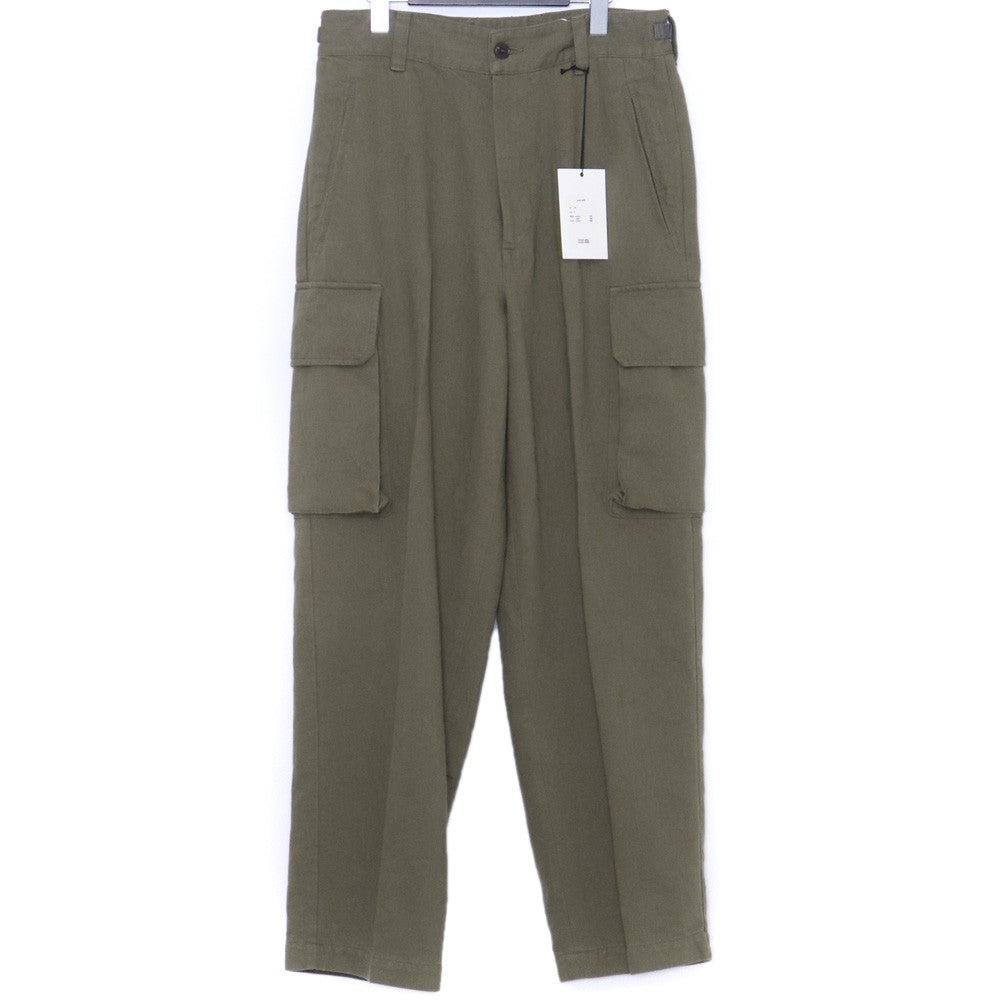 AWASA 25AW Cotton Washi Cargo Pants Khaki Size 2