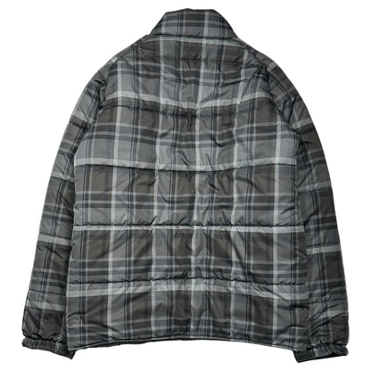 Bape A BATHING APE 2000s Tartan Padded Jacket Gray Size M