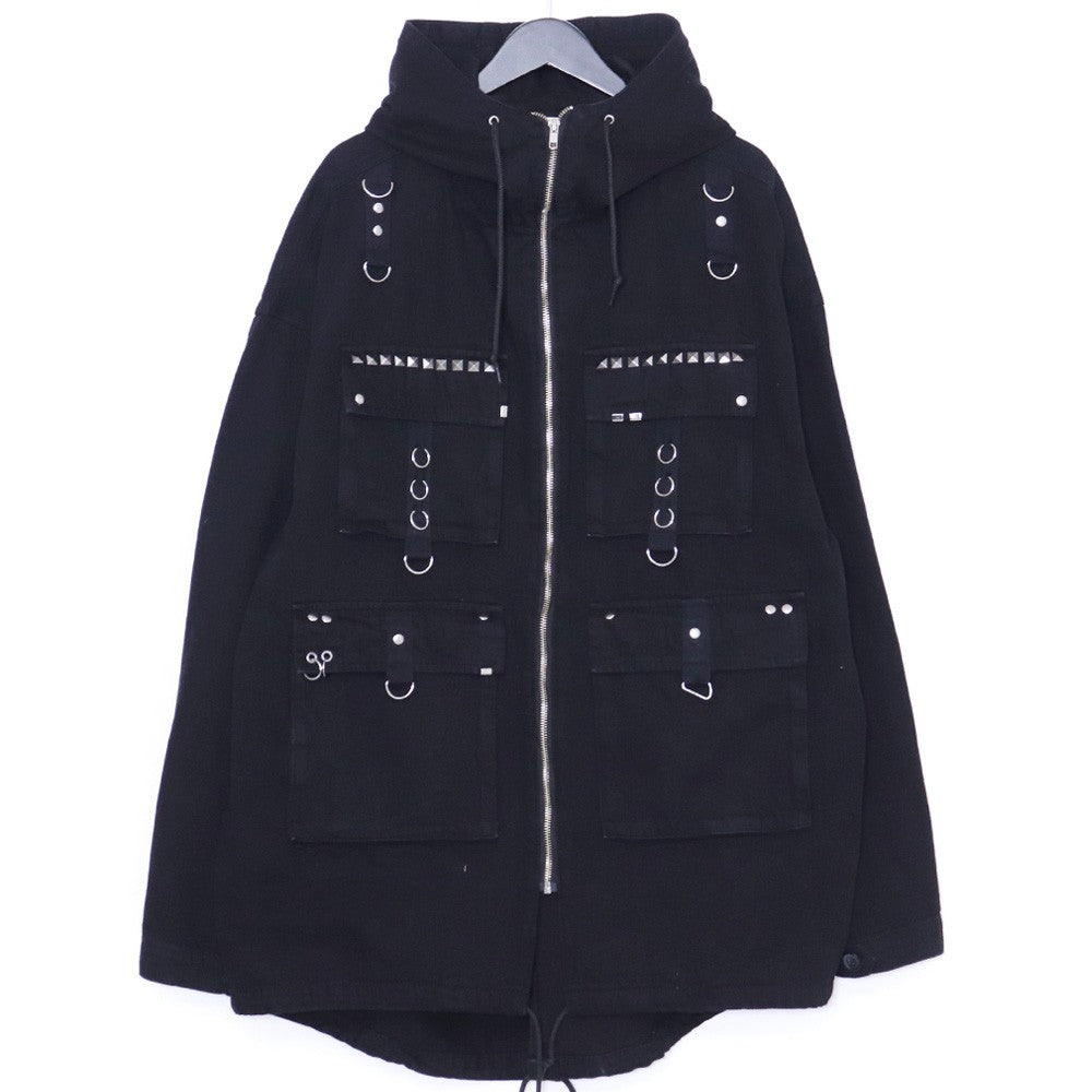 FR(13)NDS Ring Denim Mods Coat Black Free Size