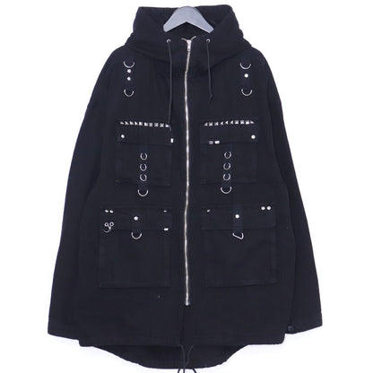 FR(13)NDS Ring Denim Mods Coat Black Free Size
