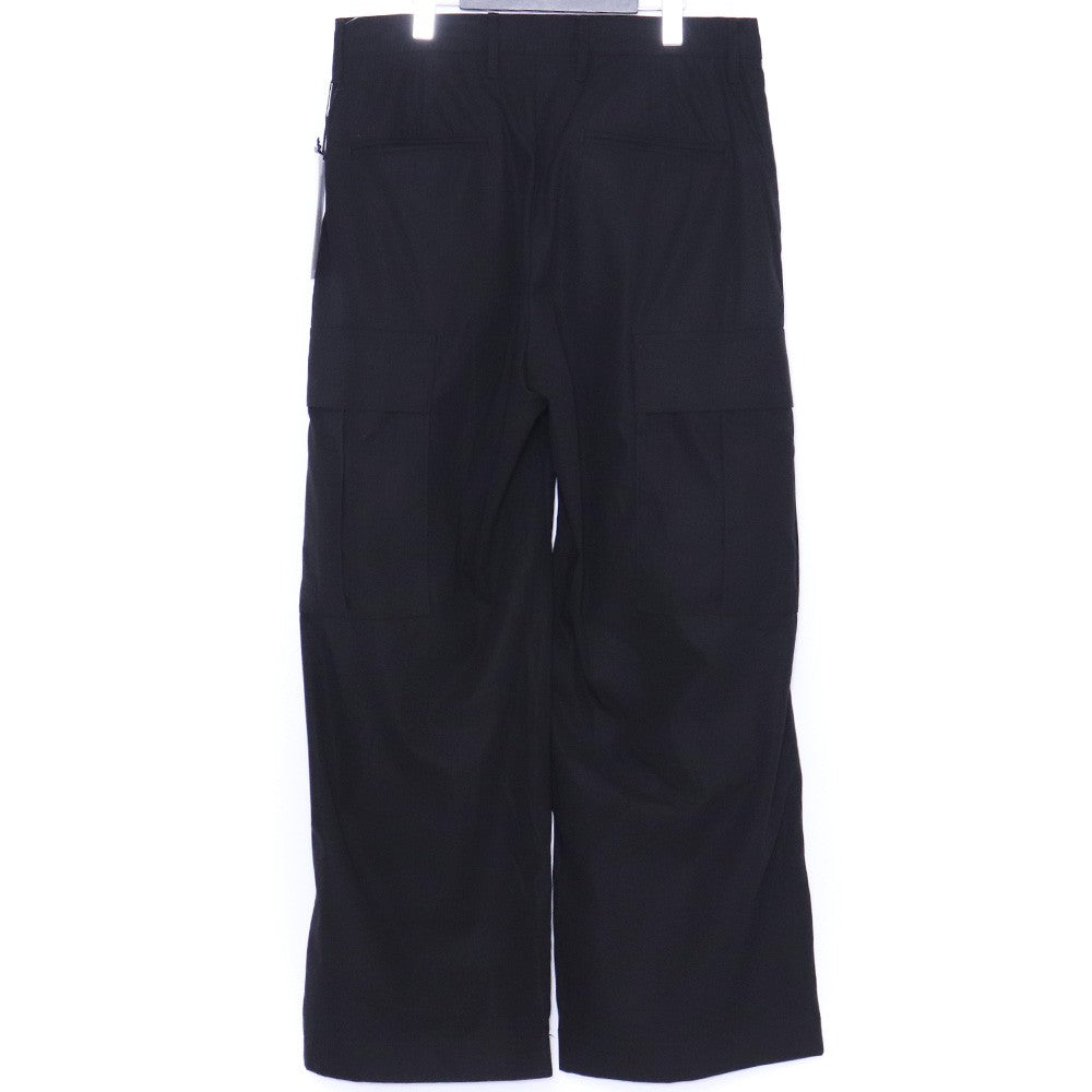 ALMOSTBLACK 25SS Wide 6-Pocket Pants Black Size 3