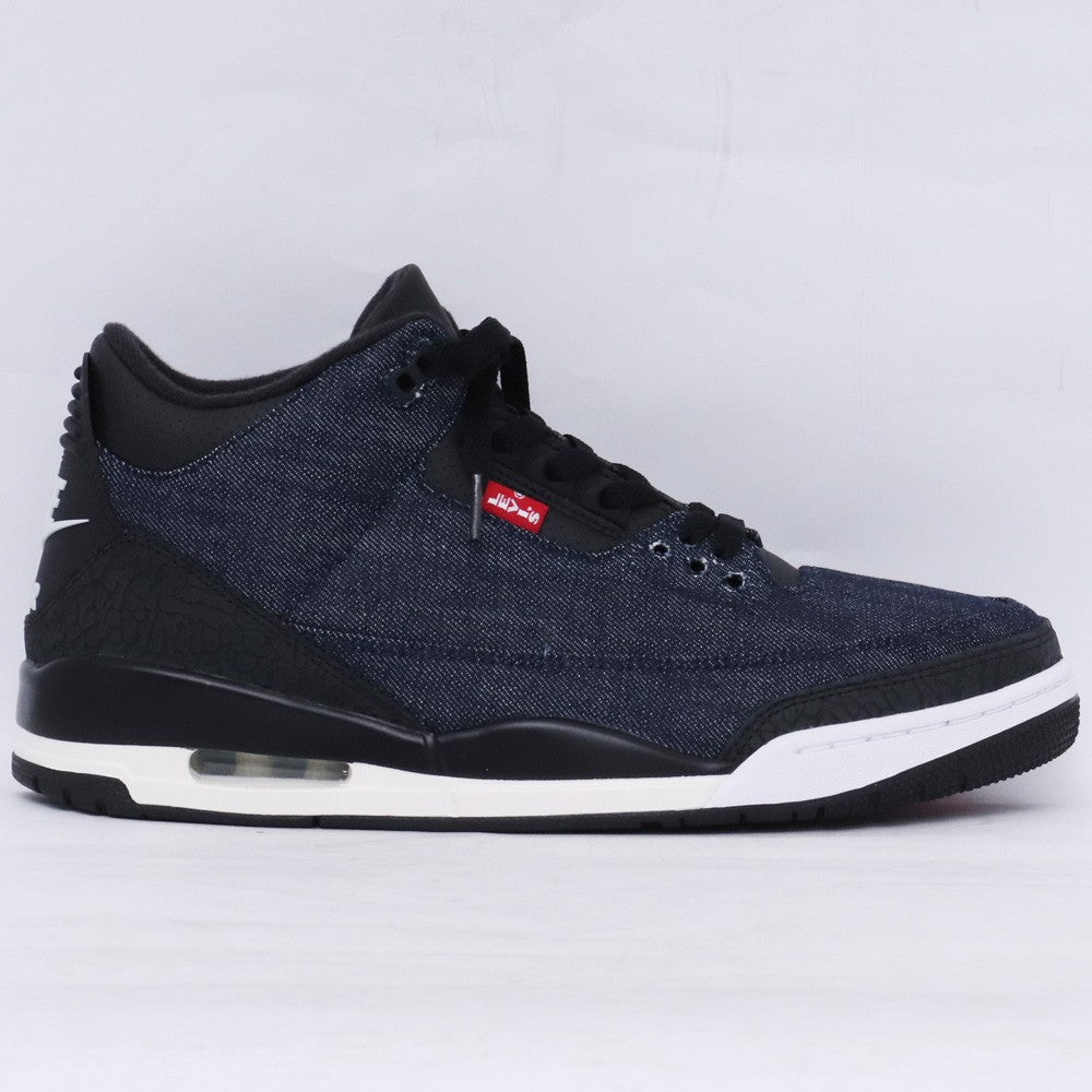 LEVI Air Jordan 3 Retro Indigo Sneakers Size 29cm