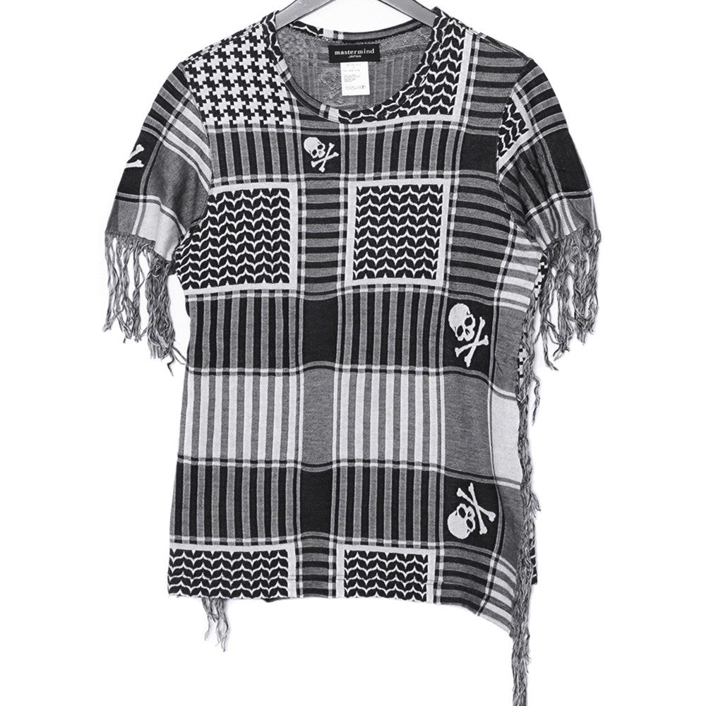 MASTER MIND All-Over Skull Print T-Shirt Black Size S