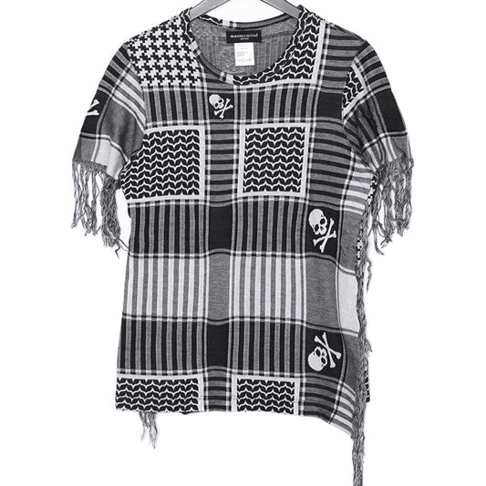 MASTER MIND All-Over Skull Print T-Shirt Black Size S