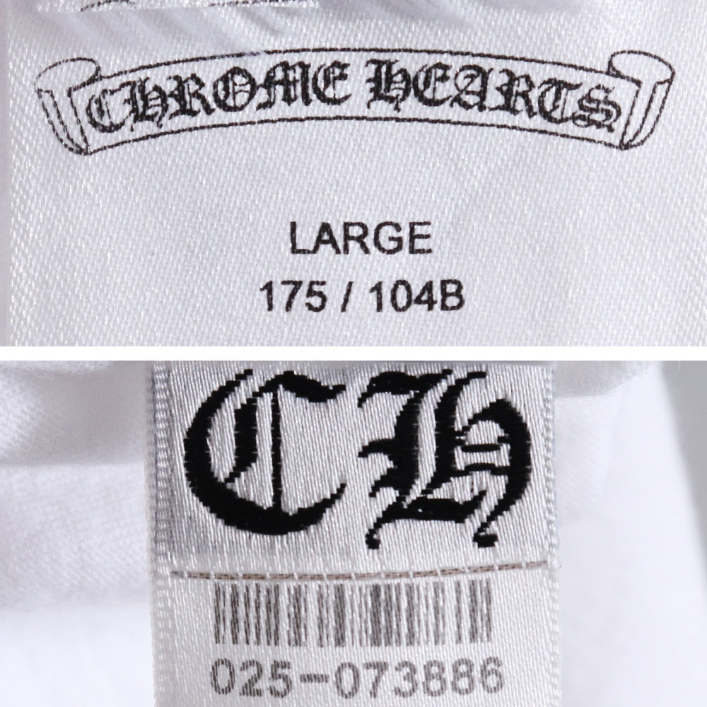 CHROME HEARTS Tokyo Back Lettering T-Shirt White Size L