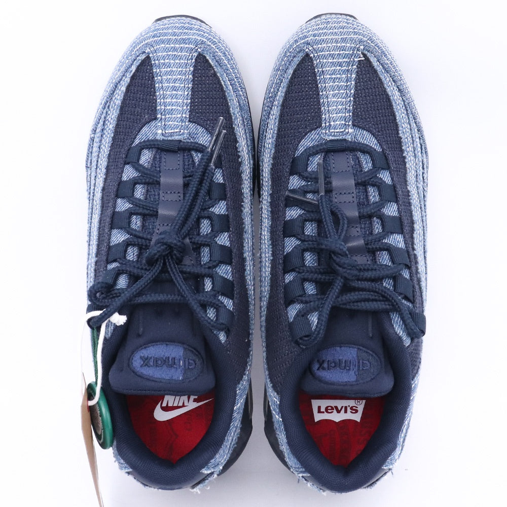 LEVI'S AIR MAX 95 OG Red Tab Denim Blue Sneakers Size 26cm