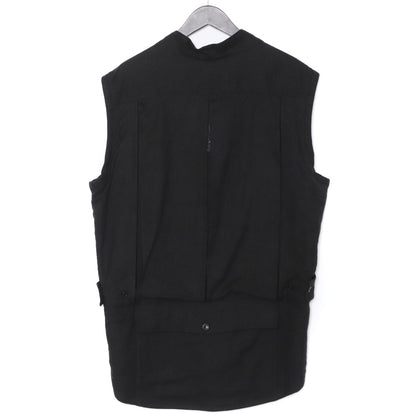 SASQUATCHFABRIX 23AW No Sleeve Button-Up Black Size M