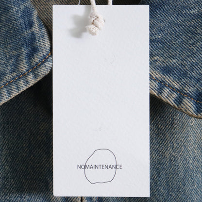 NO MAINTENANCE Sand-Wash Mechanic Jacket Denim Indigo Size S