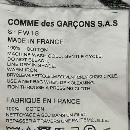 Supreme x CDG SHIRT 18AW Graphic Shirt White/Black Size L