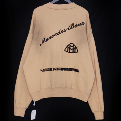 OFF-WHITE × MERCEDES-BENZ Project Crewneck Beige Size M