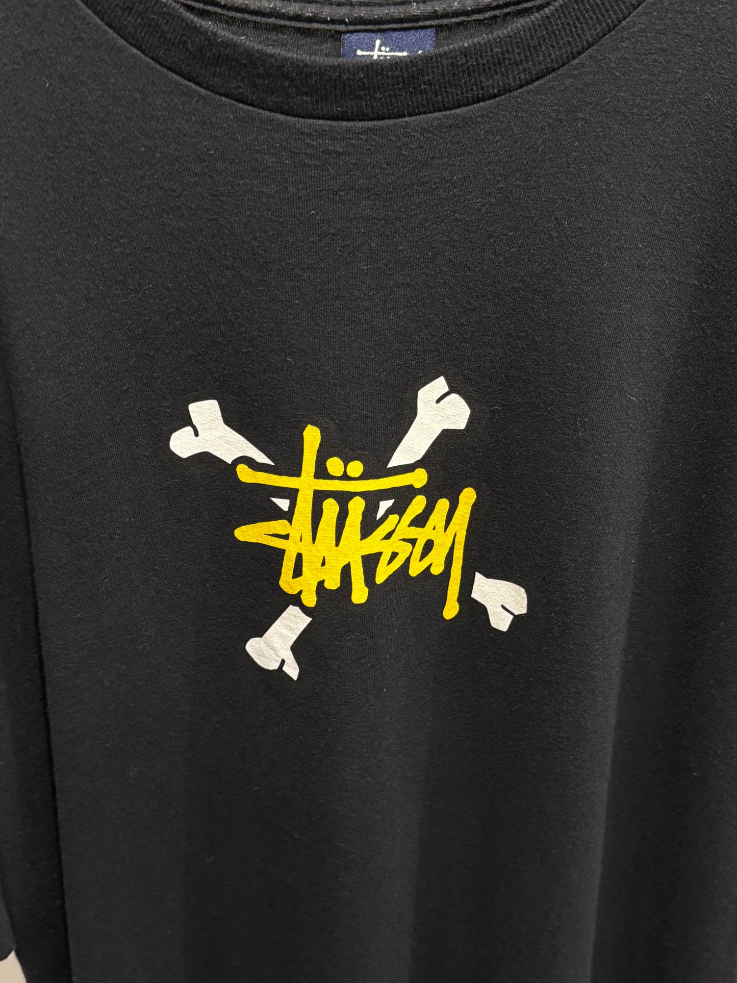 Stussy Vintage crossbones graphic tee, 00s era, XL size Black Size XL