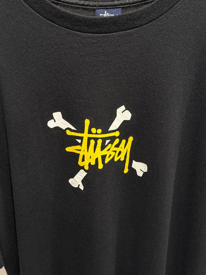 Stussy Vintage crossbones graphic tee, 00s era, XL size Black Size XL