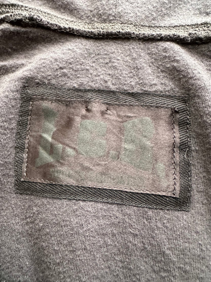 Vintage lgb Wax Coated Layered Gray Hoodie Size S