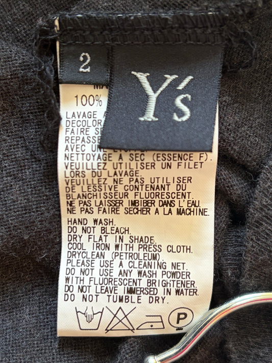 Yohji Yamamoto Y's Gray Long Sleeve Shirt Size M