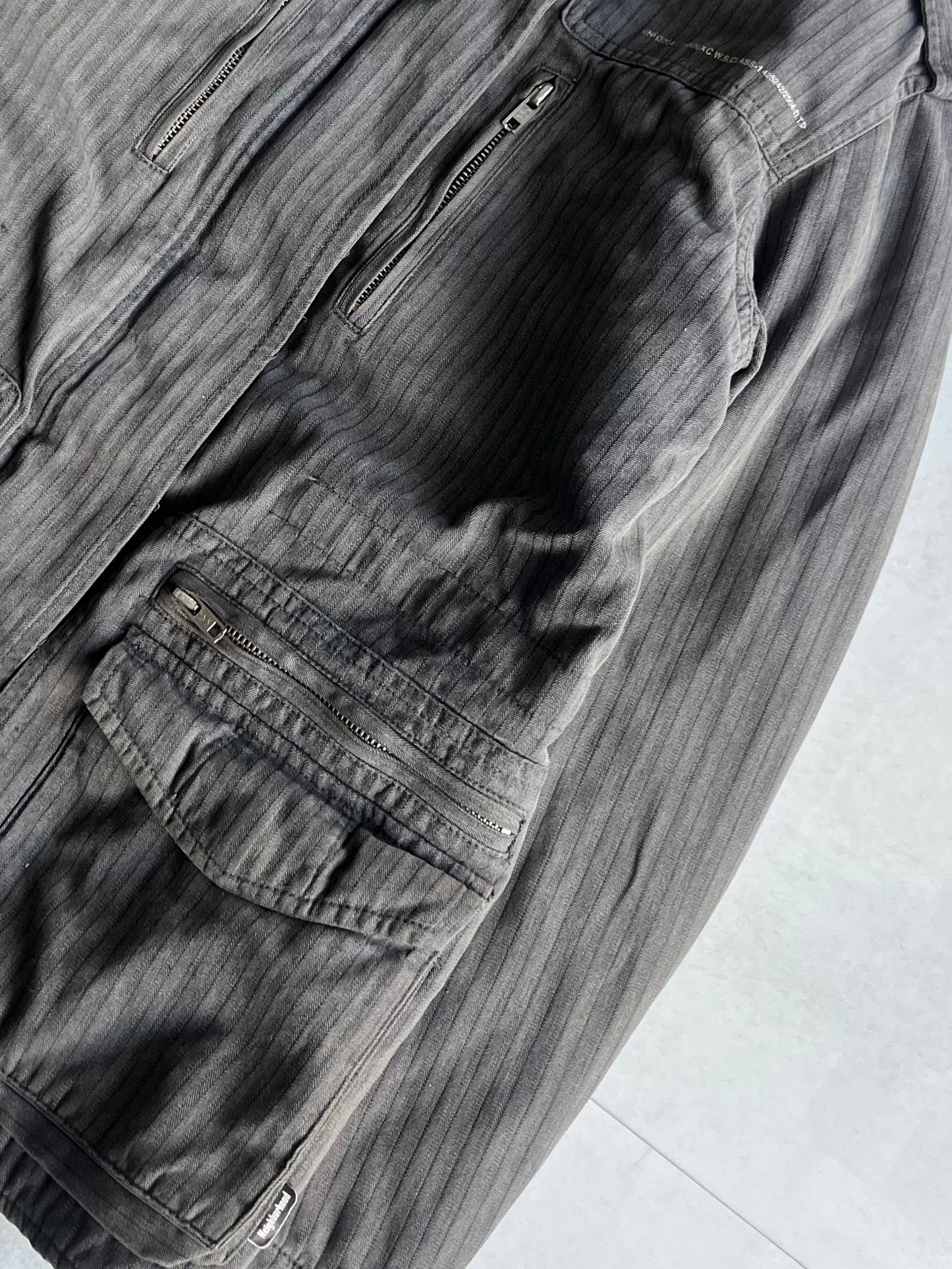 Neighborhood Work Cotton Jacket Gray Size M
