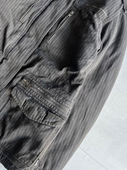 Neighborhood Work Cotton Jacket Gray Size M