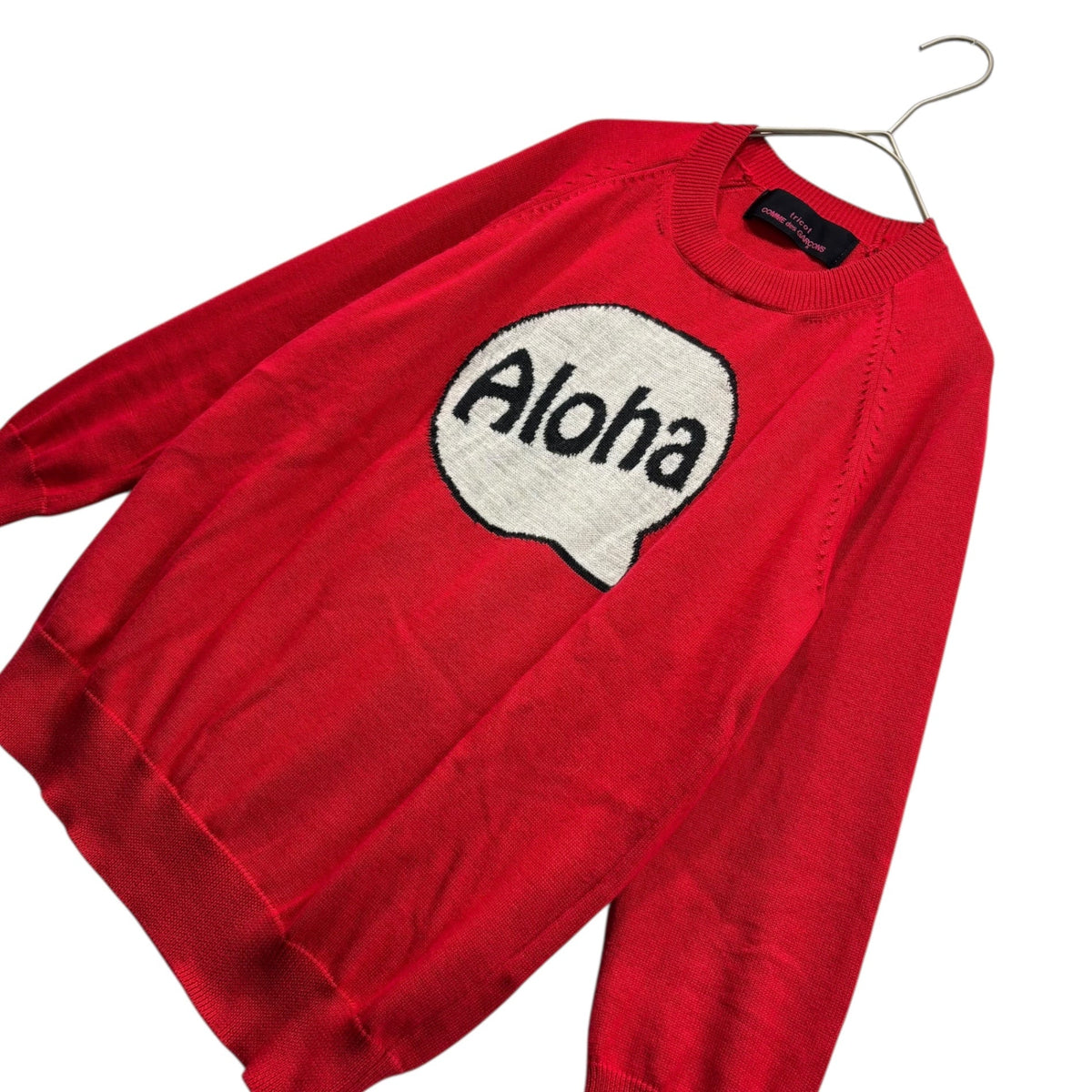 tricot COMME des GARCONS 15AW "ALOHA" Neck Sweater Size FREE