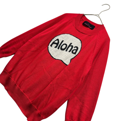 tricot COMME des GARCONS 15AW "ALOHA" Neck Sweater Size FREE